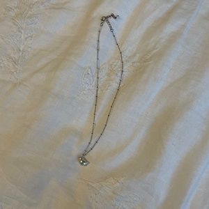 Silver bird necklace